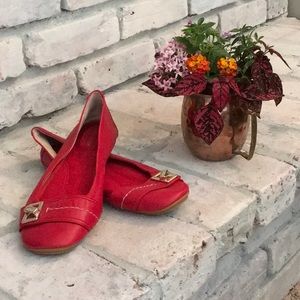 Nine West- Red Flats